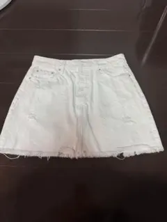 ZARA ホワイトデニムミニスカート Sサイズ