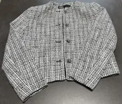 ZARA ノーカラージャケット S