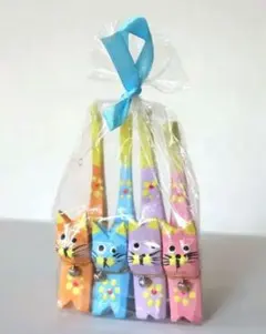 バリ島土産 ネコの置物 4個セット