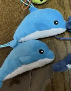 海の生き物　キーホルダー　ぬいぐるみ　マスコット　イルカ