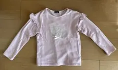 BeBe ピンク 薄手トレーナー　カットソー 120