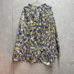 【訳あり】Laura Ashley ローラアシュレイ　総柄　スカート　11号