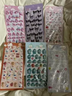 ボンボンドロップシール風　６枚セット　サンリオ