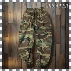 プロッパー ウッドランドカモトラウザーコンバットダブルニーミリタリーカーゴパンツ