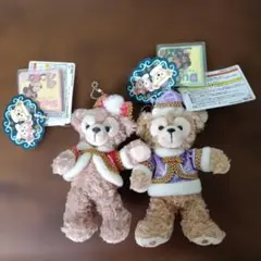東京ディズニーシー ダッフィー＆シェリーメイ ぬいぐるみバッジ
