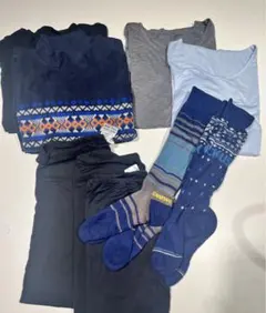 スキー 9点セット(ヒートテック・タイツ・フリース・靴下) ユニクロキッズ140