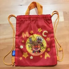 アンパンマン 巾着袋 ナップサック レッド　非売品