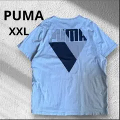 プーマ　クルーネック半袖Tシャツ　バックプリント　　XXLサイズ　ブルーのサムネイル