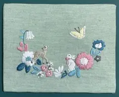 ハンドメイド　刺繍　パネル
