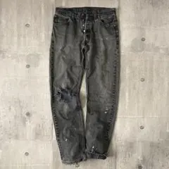 1990s LEVIS 501 BLACK DENIM PANTS