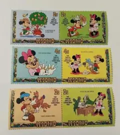 ディズニー切手　ミッキー　ミニー　外国切手