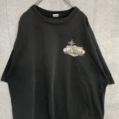 スカル ドクロ サーフ Tシャツ 両面刺繍 ストリート ブラック 