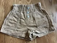 GU ベージュ コーデュロイ ショートパンツ 100cm