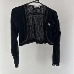 axes femme レースボレロ ブラック