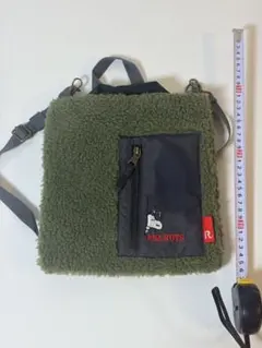ROOTOTE PEANUTS ボア ミニトートバッグ カーキ