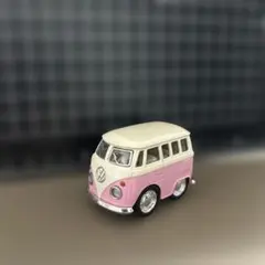 チョロQ フォルクスワーゲン ワーゲンバス ピンク×ホワイト