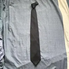 [美品]DOLCE&GABBANA ブラック ストライプ ネクタイ