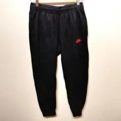 NIKE ナイキ ジョガーパンツ 刺繍ロゴ ブラック テーパード