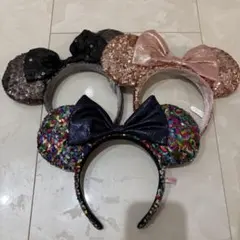 【3点セット】ミッキー耳カチューシャ