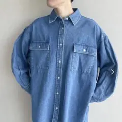 LOWRYSFARM☆デニムブオーバーサイズシャツ