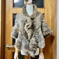 レッキス毛皮ポンチョ ケープ