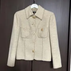 伊太利屋　一枚仕立ての高級ジャケット　日本製　毛85%混紡　GKブランド　シミ有のサムネイル