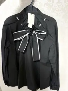 新品タグ付 レキップ クチュリエ シルク ブラウス 38 定価85800円