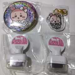 ちいかわ まじかる ホログラム缶バッジ ミニアクリルチャーム カニ 古本屋セット