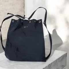 【美品】agnes b. アニエスベー リュックサック バックパック ブラック