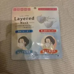 Layered Mask スモール ホワイト 2枚セット
