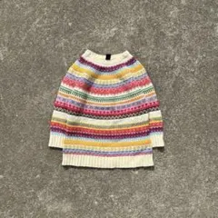 00s OLD GAP ニット　ウール　マルチカラー　y2k 00s