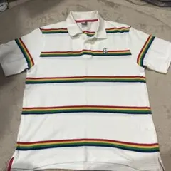 CHUMS チャムス マルチボーダー ポロシャツ 半袖 L