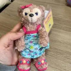 お値下げ　ハワイ限定　ダッフィー シェリーメイ ぬいぐるみバッジ