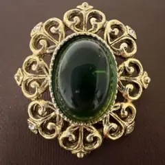 BALLOU REG’D ブローチ　ヴィンテージ　ピンブローチ　カボション