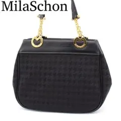 mila schon ミラショーン ハンドバッグ フォーマルバッグ ブラックのサムネイル