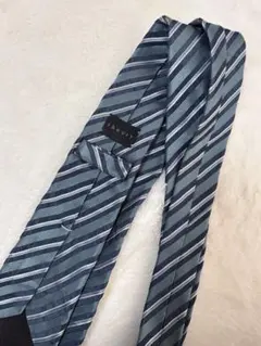 theory セオリー ネクタイ ストライプ柄 グリーン シルクネクタイ