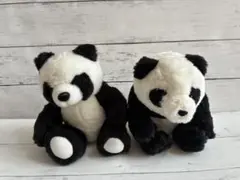 ★安心匿名配送★美品❇︎パンダぬいぐるみ2点おまとめ品のサムネイル