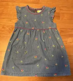 ミニボーデン花柄刺繍 チュニック