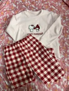 ハローキティ フリースパジャマセット
