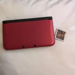 【ジャンク】3DS LL レッド モンスターハンター4　セット売り