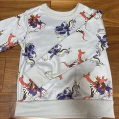 ポケットモンスター 総柄 トレーナー ライトブルー140
