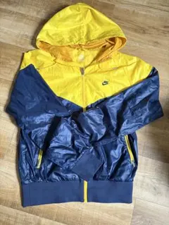 美品✨NIKE 秋冬　ウィンドブレーカー XL ネイビー イエロー　羽織り　上着