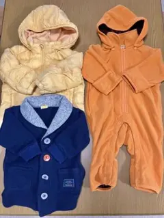 子供服 80cm〜90cm  アウター・ダウンジャケット・ロンパース　3点セット
