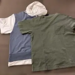 GU しまむら　半袖　Tシャツ　2枚セット　150 男の子