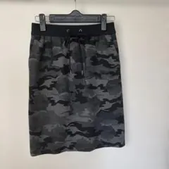 インディビ　迷彩柄　ジャージ　スエット素材　スカート　05(xs)サイズ
