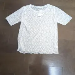 ☆新品☆GLOBAL WORK ストレッチレースプルオーバー L！のサムネイル