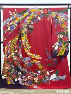 振袖 豪華 型友禅 古典柄 ちりめん 身丈165cm MO3093 - メルカリ