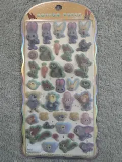 コットンパフィー立体シール ズートピア
