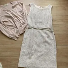 ジャンパスカート　ワンピース　カーディガン