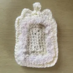 トレカケース　ハンドメイド　猫　編み物